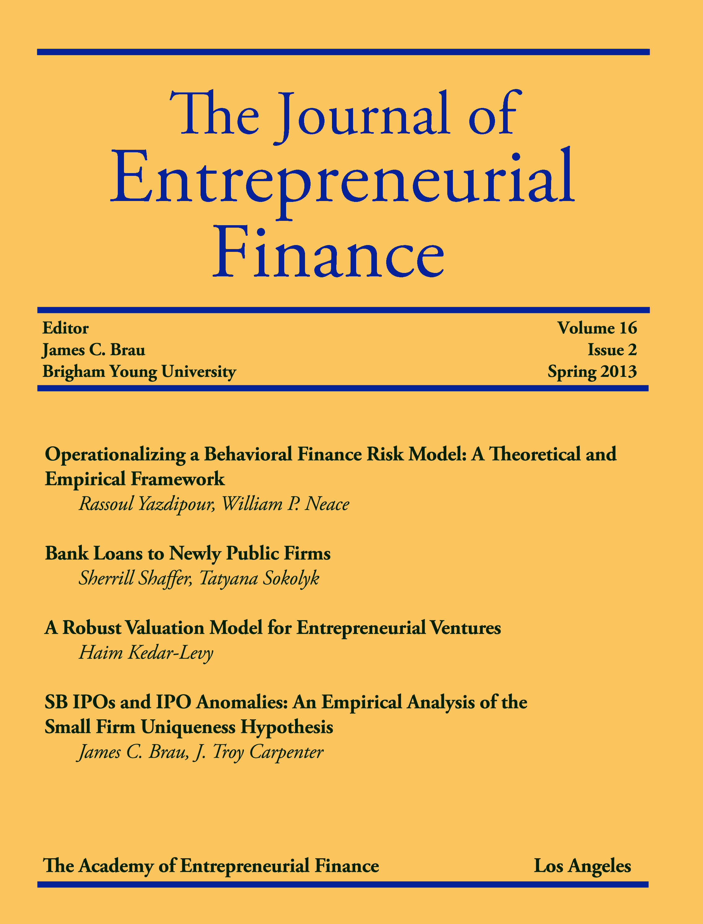 What Is Entrepreneurial Finance